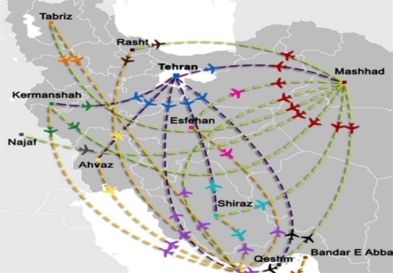 Высокий Иран, дешевый коридор самолетов всех стран мира