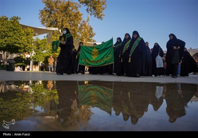 آیین غبارروبی مضجع شریف حضرت احمدبن موسی الکاظم علیهماالسلام و گلباران قبور شهدا،