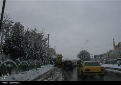 بازدید بازرس‌کل استان زنجان از نحوه عملیات برف‌روبی