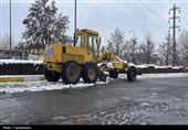 برف‌روبی در 1670 کیلومتر از محورهای مواصلاتی استان کرمانشاه