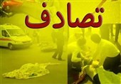 یک کشته و 11 مجروح در تصادف اتوبوس و تریلی در جاده کازرون