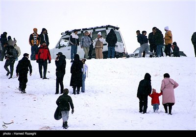 تفریحات زمستانی در ابهر - زنجان