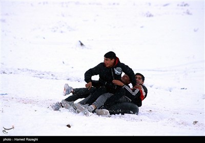 تفریحات زمستانی در ابهر - زنجان