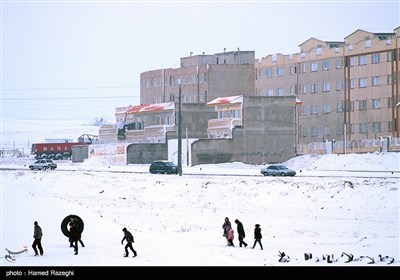 تفریحات زمستانی در ابهر - زنجان