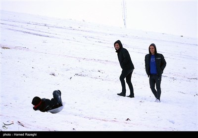 تفریحات زمستانی در ابهر - زنجان