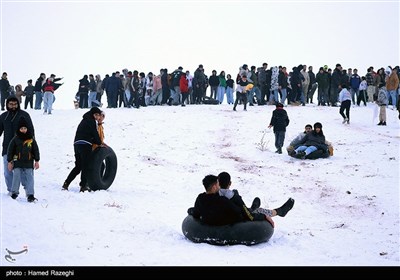 تفریحات زمستانی در ابهر - زنجان