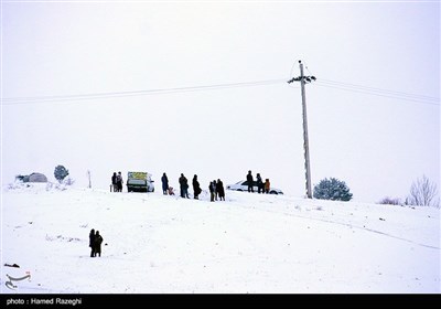 تفریحات زمستانی در ابهر - زنجان