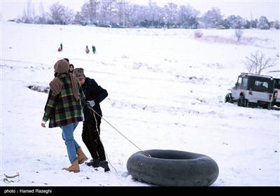 تفریحات زمستانی در ابهر - زنجان