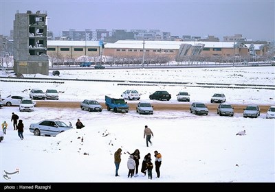 تفریحات زمستانی در ابهر - زنجان