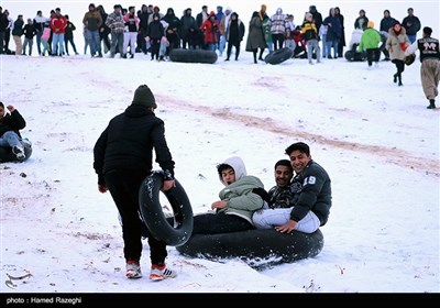 تفریحات زمستانی در ابهر - زنجان