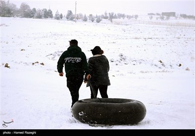 تفریحات زمستانی در ابهر - زنجان