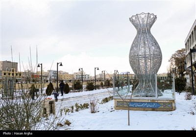 بارش برف در زنجان