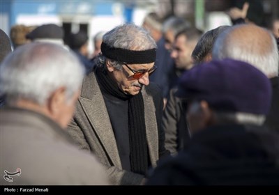 تشییع پیکر منصور یاقوتی در کرمانشاه