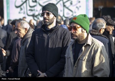 تشییع پیکر منصور یاقوتی در کرمانشاه