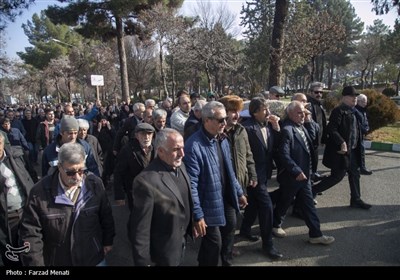 تشییع پیکر منصور یاقوتی در کرمانشاه