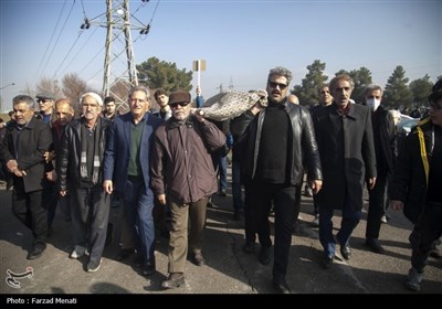 تشییع پیکر منصور یاقوتی در کرمانشاه