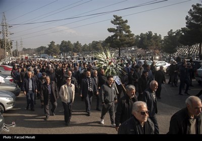 تشییع پیکر منصور یاقوتی در کرمانشاه