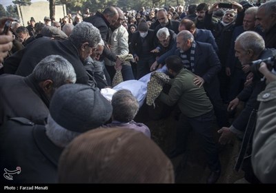 تشییع پیکر منصور یاقوتی در کرمانشاه