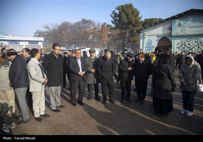 تشییع پیکر منصور یاقوتی در کرمانشاه