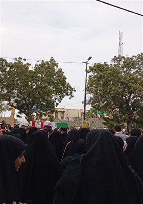 تشییع باشکوه پیکر مطهر شهید مدافع امنیت در بندرلنگه