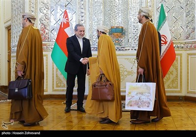 دیدار سید بدر البوسعیدی، وزیر امور خارجه عمان با سید عباس عراقچی، وزیر امور خارجه