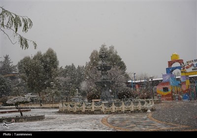 نخستین برف زمستانی اصفهان