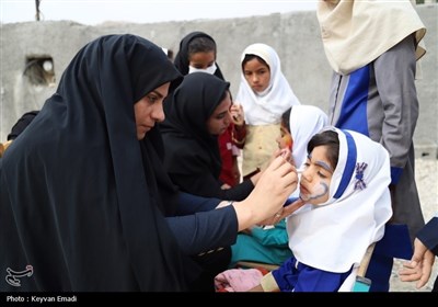 اردوی فرهنگی جهادی در روستای محروم استان بوشهر