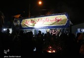 حال و هوای اربعینی گلزار شهدای کرمان در شب شهادت حاج قاسم