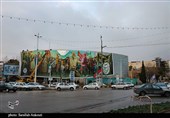 نصب بزرگ‌ترین بیلبورد کشور در کرمان