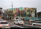نصب بزرگ‌ترین بیلبورد کشور در کرمان