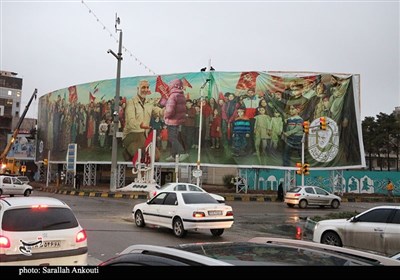 نصب بزرگ‌ترین بیلبورد کشور در کرمان