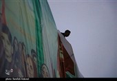 نصب بزرگ‌ترین بیلبورد کشور در کرمان