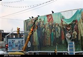 نصب بزرگ‌ترین بیلبورد کشور در کرمان