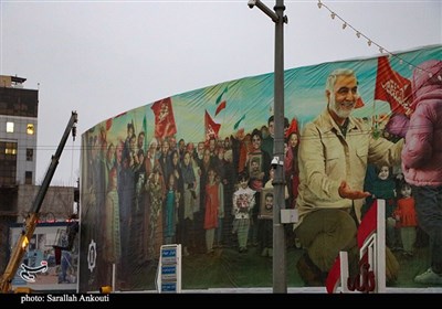 نصب بزرگ‌ترین بیلبورد کشور در کرمان