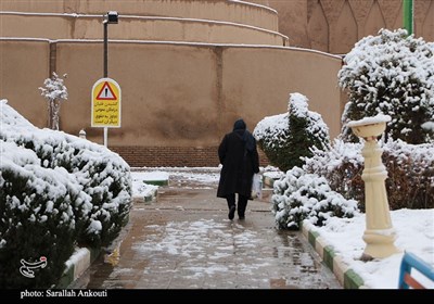 بارش اولین برف زمستانی در کرمان