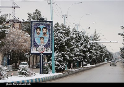 بارش اولین برف زمستانی در کرمان