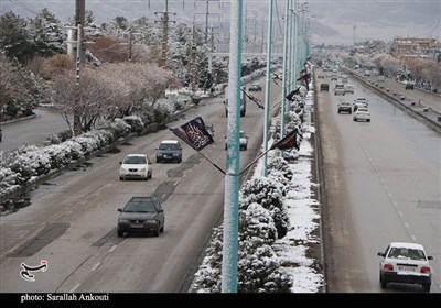 بارش اولین برف زمستانی در کرمان