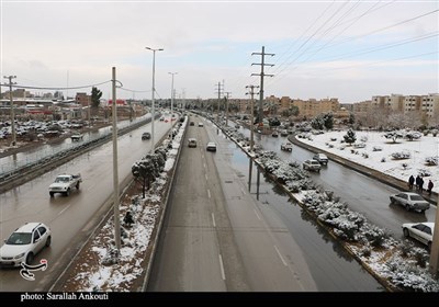 بارش اولین برف زمستانی در کرمان