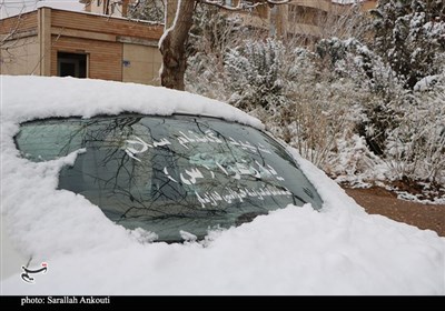 بارش اولین برف زمستانی در کرمان