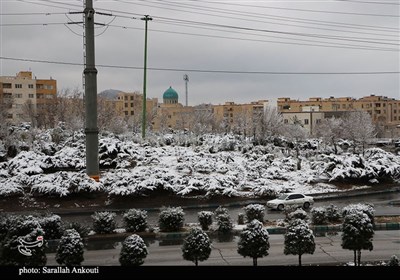بارش اولین برف زمستانی در کرمان