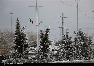 بارش اولین برف زمستانی در کرمان