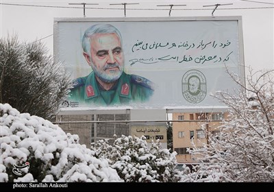 بارش اولین برف زمستانی در کرمان