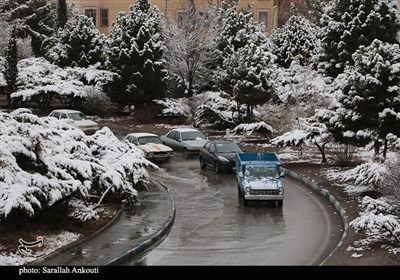 بارش اولین برف زمستانی در کرمان