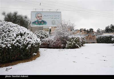 بارش اولین برف زمستانی در کرمان