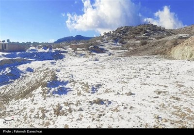 بارش برف در کوهشاه هرمزگان