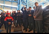 افتتاح واحد خط تولید کلاف فولاد توسط وزیر صمت