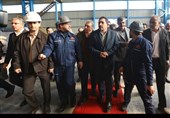 افتتاح واحد خط تولید کلاف فولاد توسط وزیر صمت