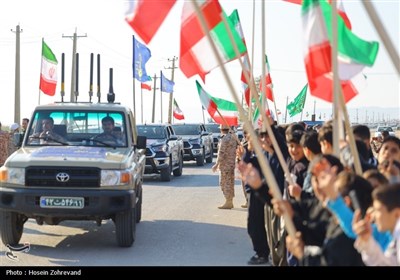 استقبال مردمی از رزمندگان نیروی زمینی سپاه در رزمایش پیامبر اعظم 19