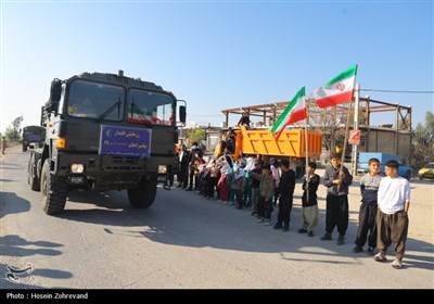 استقبال مردمی از رزمندگان نیروی زمینی سپاه در رزمایش پیامبر اعظم 19