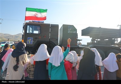 استقبال مردمی از رزمندگان نیروی زمینی سپاه در رزمایش پیامبر اعظم 19